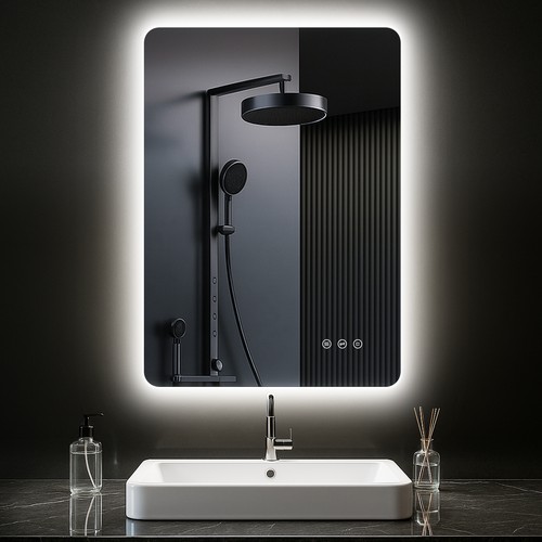 Led bad spiegel mit - led,