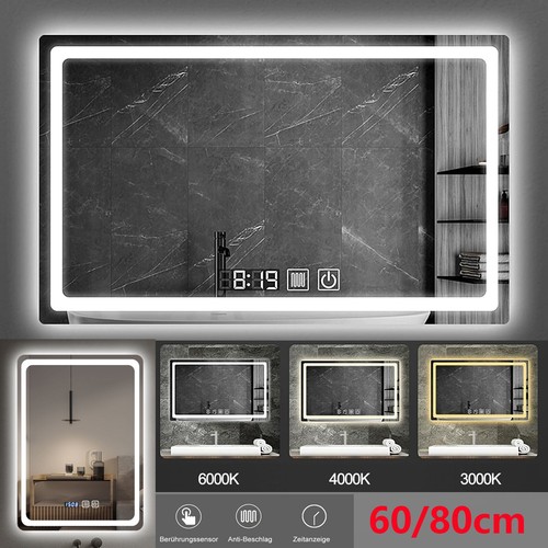 80cm led badspiegel - 60/80cm, mit