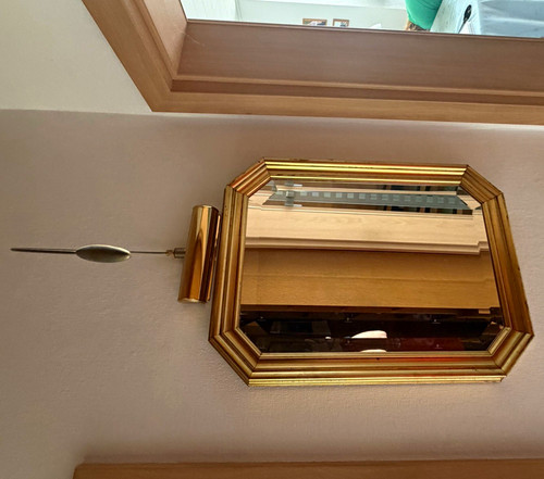 Achteck wandspiegel gold - wandspiegel,