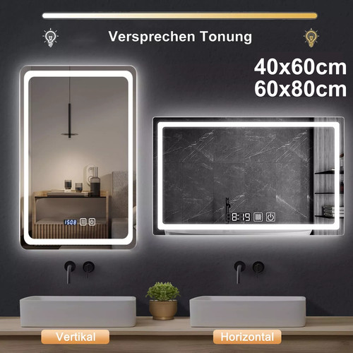 Led badspiegel mit beleuchtung - led,